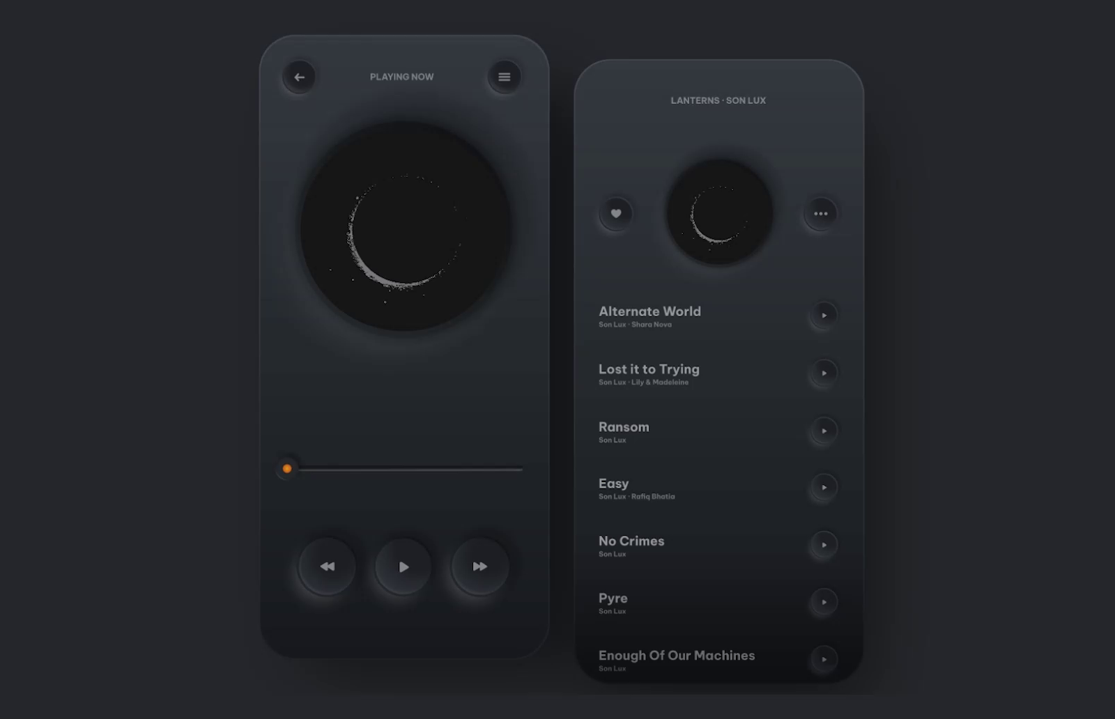 Interactive Music Player By Matthew Jedrzejewski On Dribbble