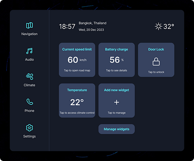 DailyUI #034 - Automotive Interface car dailyui dashboard design figma ui ux