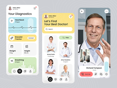 Healthcare mobile app app app design doctor health healthcare medical medicine mobile app mobile app design mobile design mobile ui