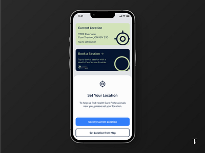 Home Screen for CSL - On Demand Health Care Professional App clean design health healthtech mobile mobile design mockup mockup design on demand presentation saas service provider shots ui ui design ux ux design