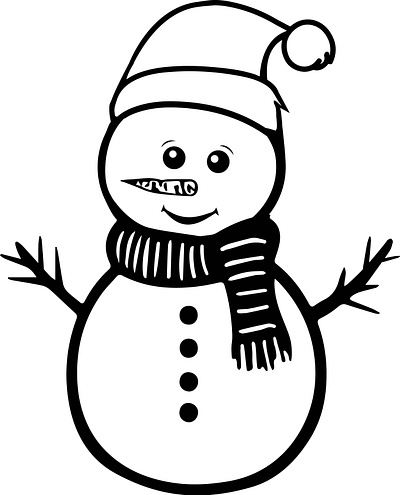 Snowman clipart | Snowman Pictures to Color