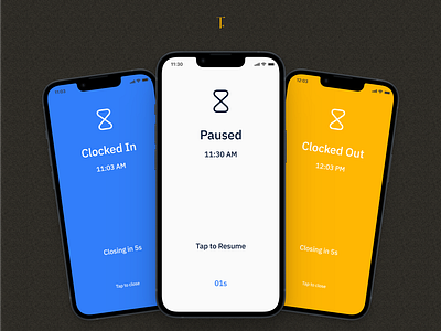 Time Tracking System for CSL - On Demand Health Worker App blue clean design health mobile mobile design mockup presentation presentation design saas shots time time tracking ui ui design ux ux design yellow