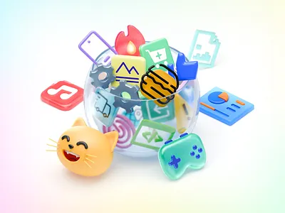3D Composition: Icons 3d 3d icons 3d render design tools graphic design icons illustration