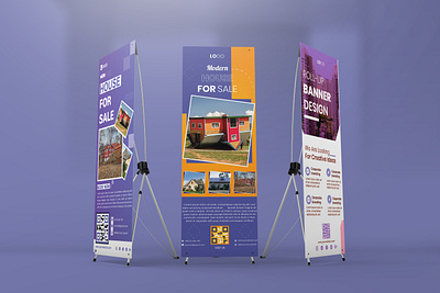 New business Roll up banner design roll up