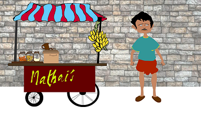 tea vendor animate animation chai design indian teavendor