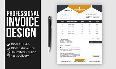 Professional invoice deisgn bill content design digitalmaekting graphicdesign invoice media minimal minimalist new pay professional socialmedia trend trendy uiux vector web xero