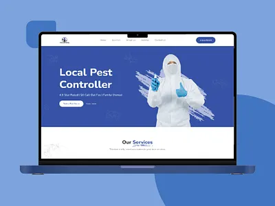 Local Pest Control Website UIUX Design design figma ui uiux ux web website website design