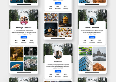 Profile - Daily 006 account app branding dailu challenge design graphic design mobile modern profile simple social media ui