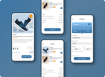 Shoes Mobile App app design figma mobile app shoes ui user interface ux