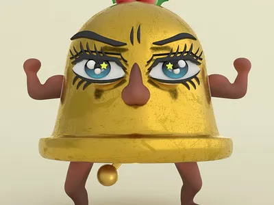 Mr.Jingle🎄🔔💪 3d 3d animation 3d character 3d illustration animation bell body c4d character character design christmas cinema 4d eyes face fun funny graphic design illustration manga sexy