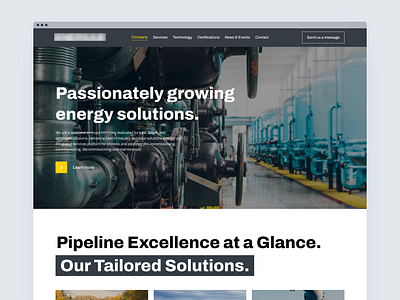 Enersab - Website redesign design industrial minimal pipeline ui ux web web design wordpress