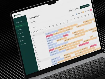 Booknito | Hotel Management System admin app app design booking clean concept dashboard design figma green hotel management mobile app reservation system timeline ui user experience user interface ux