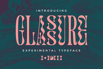 Glass ure Typeface version 1.0 poster