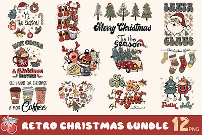 Retro Christmas Bundle 12 PNG Files bundle holly svg christmas cheetah christmas design christmas drink svg christmas gnome svg christmas svg christmas svg bundle christmas vacation cozy christmas svg funny christmas svg holly jolly svg jingle bell rockin jolly mama svg merry christmas svg retro christmas svg santa claus svg santa svg svg bundle tis the season vintage christmas