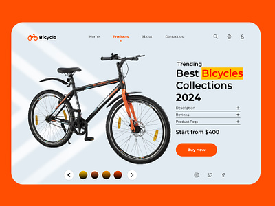 Bicycle - Ecommerce - Shopify Website Design - Web Design bicycle bicycle shop ecommerce website design electric bicycle graphic design haseebiz landing page design landing page ui product design shopified shopify shopify landing page shopify store shopify website design ui ux design web app design web design web page design website design