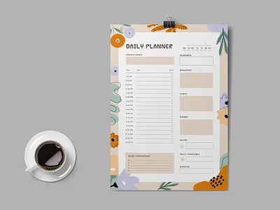 Daily Planner Template time zone