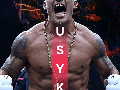 My banner is about a strong boxer, our Oleksandr Usyk. app banner branding design design banner graphic design illustration logo typography ui ux