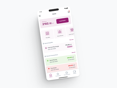 WE Pay — Digital Wallet Mobile App Redesign app design digital fintech mobile ui ux wallet