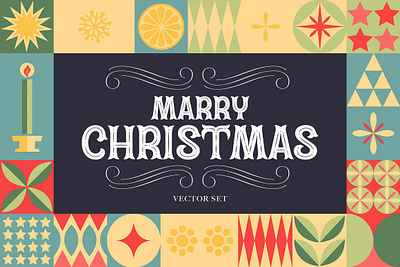 Christmas Graphic Vector Set christmas christmas background christmas decoration christmas grapchics christmas ornaments christmas postcard christmas vector set design happy christmas holiday holly illustration marry christmas new year new year background new year pattern vector graphics