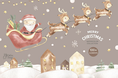 MERRY CHRISTMAS watercolor boho christmas berry christmas branches christmas clipart christmas elves christmas house christmas in july christmas tree christmas watercolor christmas wreath classic christmas deer clipart ginger cookies holly clipart reindeer santa claus snowflake snowman watercolor clipart winter holiday