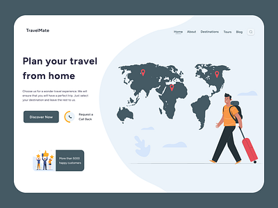 Travelling Website travelling website ui ui design web design