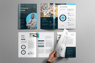 Company Profile annual report brochure design company profile flyer design graphic design magazing design