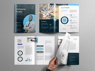 Company Profile annual report brochure design company profile flyer design graphic design magazing design