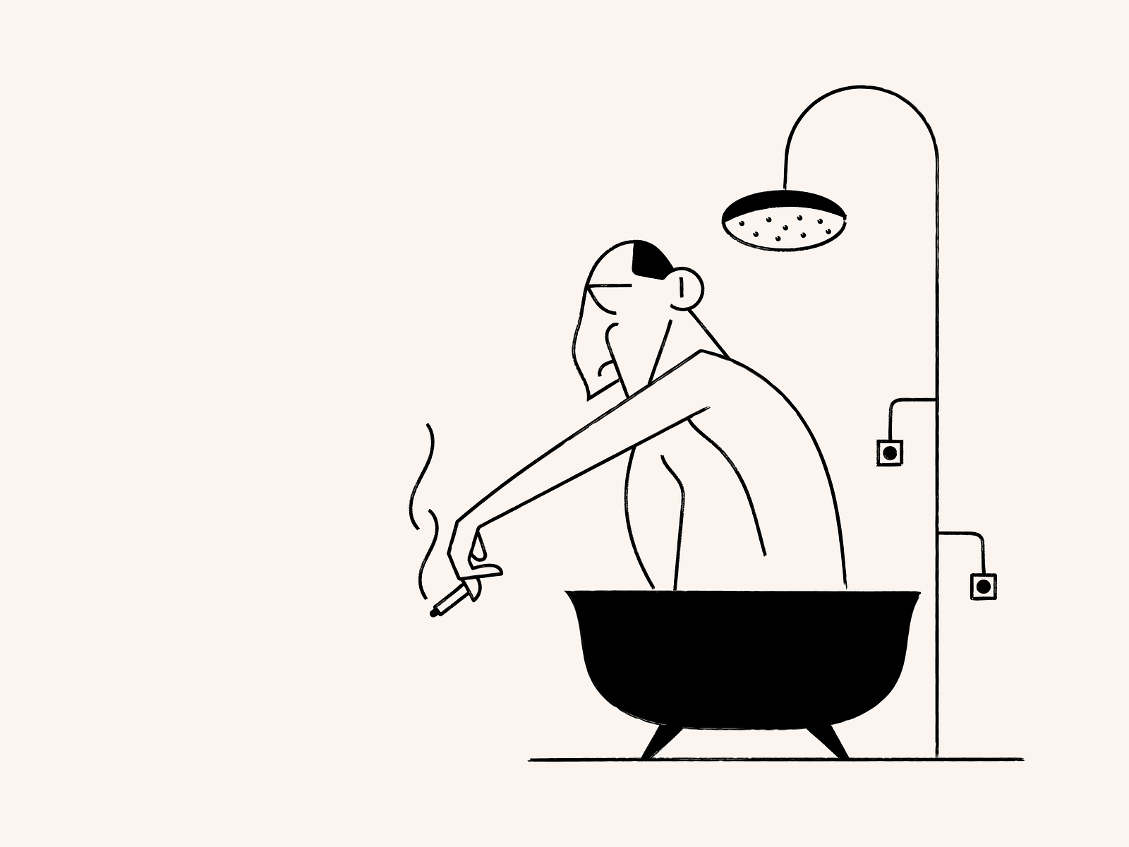 Morning shower by Max Hodlevskyi on Dribbble