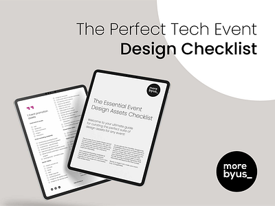 The Perfect Tech Event – Design Checklist branding checklist design graphic design motion graphics tech event web design