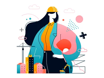Engineer vector illustration