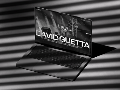 David Guetta / Website Design design typography ui website