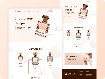 Perfume shop design design graphic design landing pages logo ui ux web design website