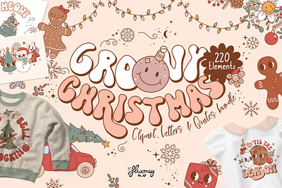 Groovy Christmas - cute bundle christmas cute christmas groovy groovy baby groovy christmas retro retro christmas