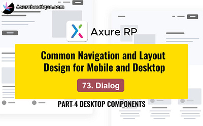 Common Navigation and Layout Design for Mobile and Desktop:73.Di axure axure course design prototype ui uiux ux ux libraries