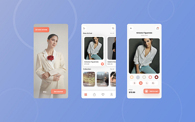 Women Fashion App design fashion figma interface mobile mobile design ui user ux women fashion app