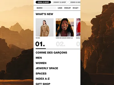 DSML UI-UX Concept concept dsml ecommerce fashion sabbath ui ux web design