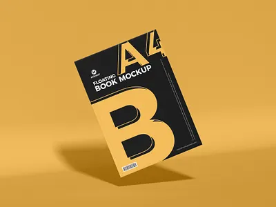 Free Floating Book Mockup book