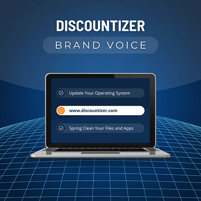 Discountizer Brand Voice branding ui