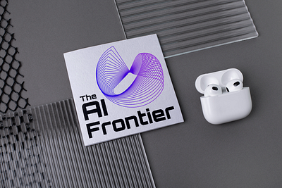 Podcast Cover Art - The AI Frontier cover art fiverr graphic design minimalism modern art podcast podcast cover art podcastcover techdesign