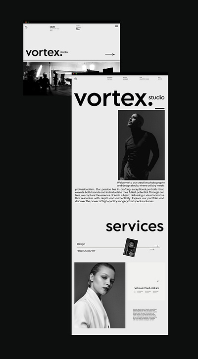 Vortex Studio Website design branding ui website design website studio