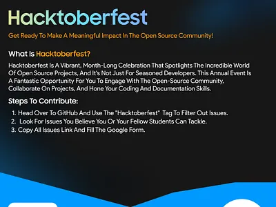 hacktoberfest poster