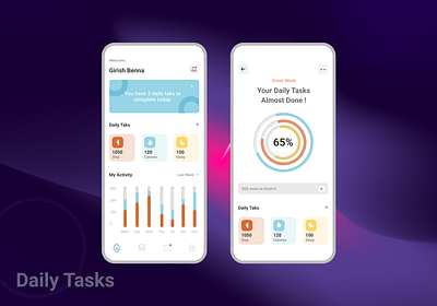 Daily Tasks App daily tasks design figma mobile mobile design ui user user experience user interface ux