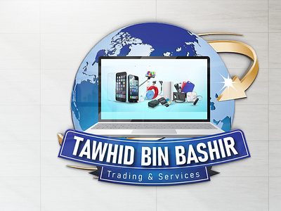 Logo Design For Tawhid Bin Bashir Company 3d accososory banner branding business company cover graphic design logo logo design