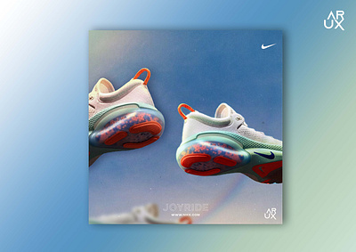 joyride nike social media ad arshddux 3d animation branding graphic design logo motion graphics nike shoe