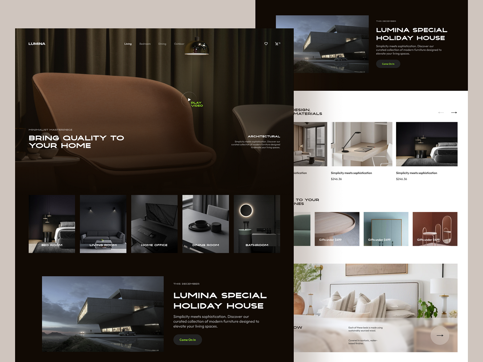 Crafting Comfort Lumina's Contemporary Furniture Experience by Mushfiqur Rahman on Dribbble