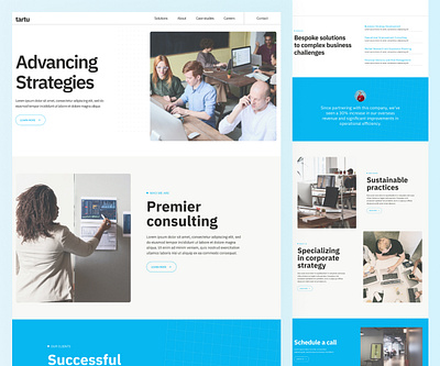 Website template for a consulting company agency website consulting business website corporate ui website design