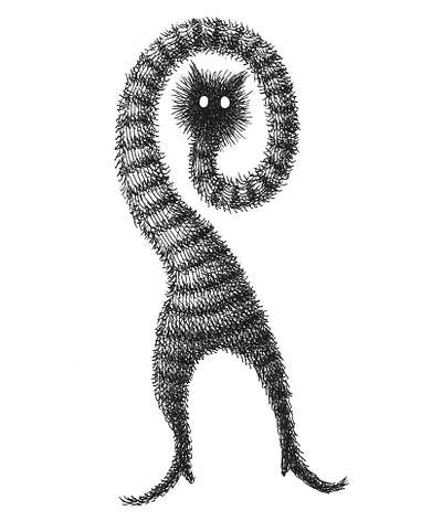 Whorl art artist artwork creature creepy drawing hand drawn illustration ink monster whimsical