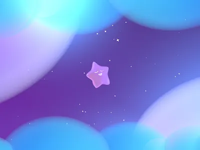 Star Stella Dreaming 3d 3dicon baby blender c4d character cloud cute design dream glow icon illustration motion shine star ui