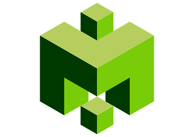 Geometric style logo that conceptualizes the letter M 3d logo 3d logo design brand identity branding geometric style logo graphic design letter m logo logo logo design