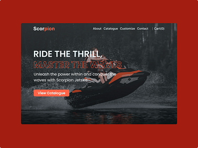 A jet ski selling and customization website (WIP)